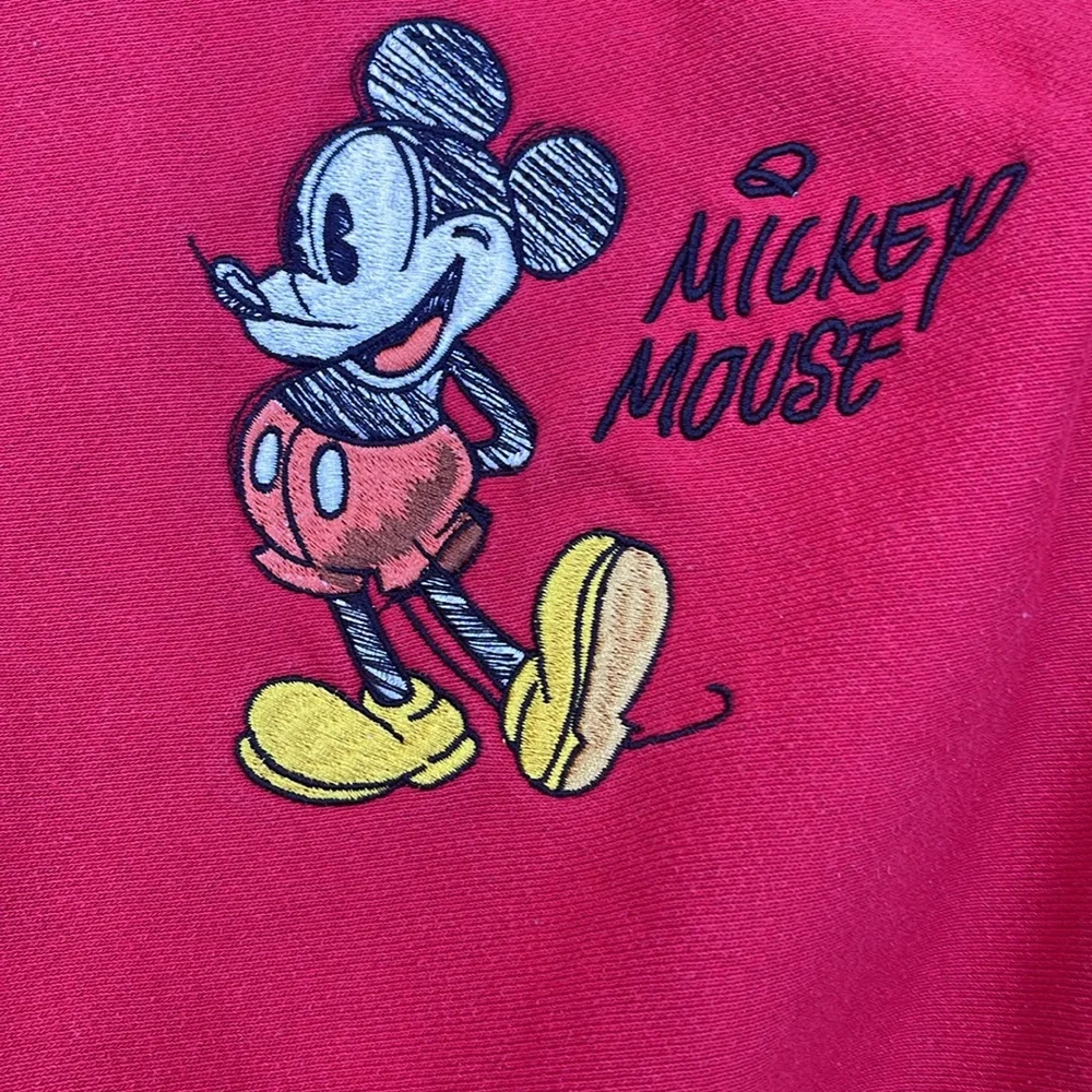 Vintage Disney x Champion Mickey Crewneck Red 90s Collectible L/XL - Picture 6 of 10